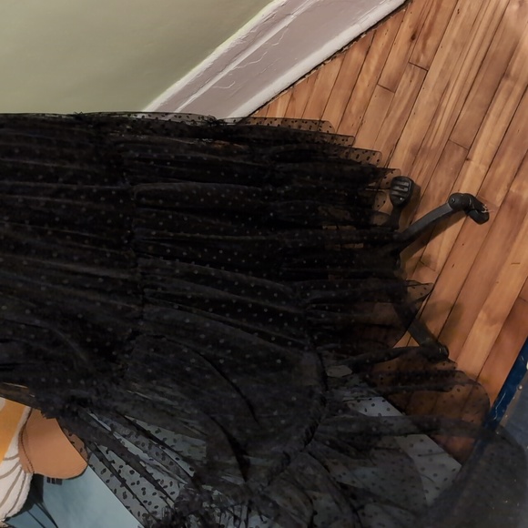 Med/Large - Black Sheer Tired Maxi Skirt - Madison (Simon's) - Picture 2 of 7